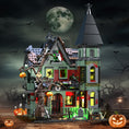 Load image into Gallery viewer, [Presale] Halloween Haunted House with Lights 1201 pcs - Ships in June
