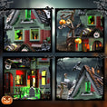 Load image into Gallery viewer, [Presale] Halloween Haunted House with Lights 1201 pcs - Ships in June
