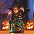 Load image into Gallery viewer, [Presale] Halloween Haunted House with Lights 1201 pcs - Ships in June
